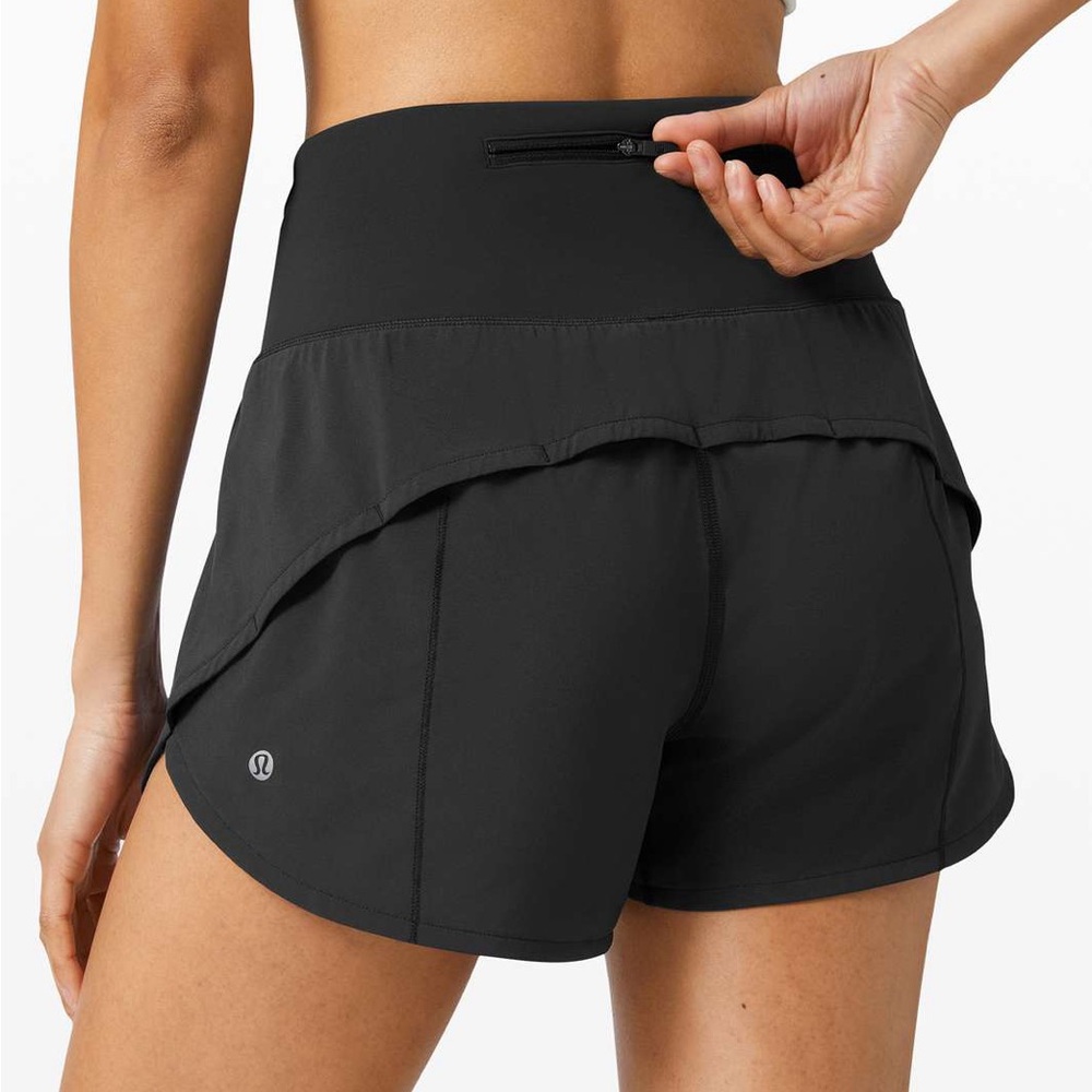 NWOT Women’s Lululemon Speed Up Short Long High-Rise 4” | Size 6 | Black